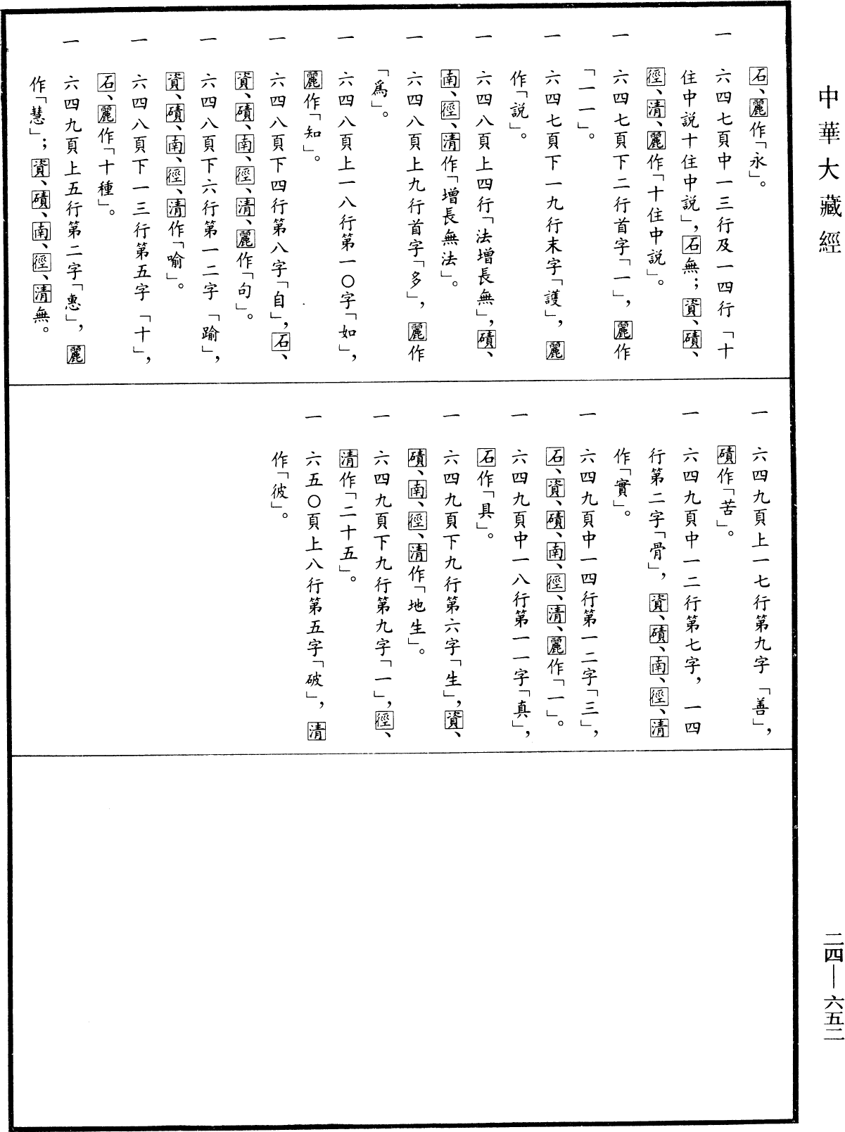 File:《中華大藏經》 第24冊 第652頁.png