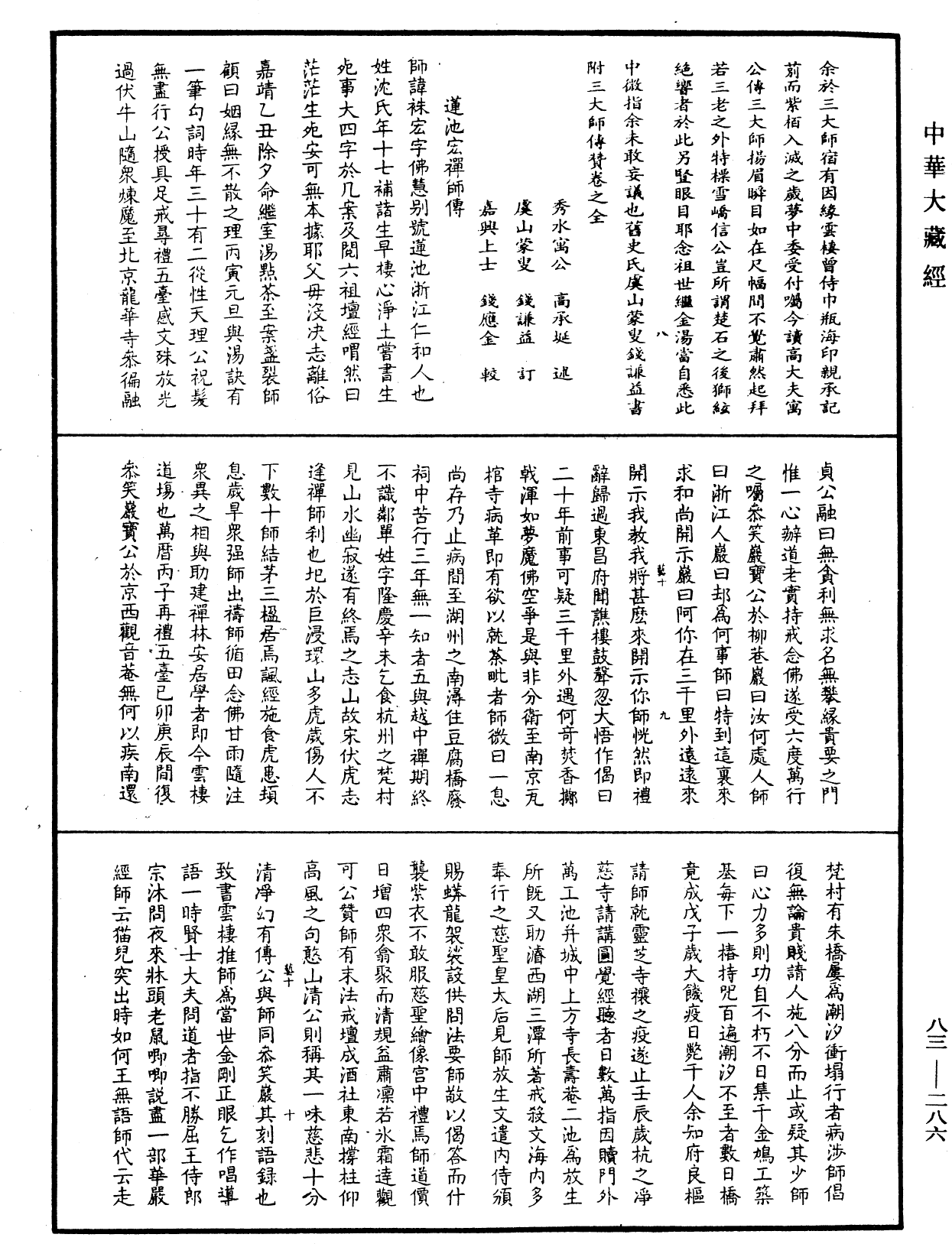 八十八祖传赞《中华大藏经》_第83册_第0286页