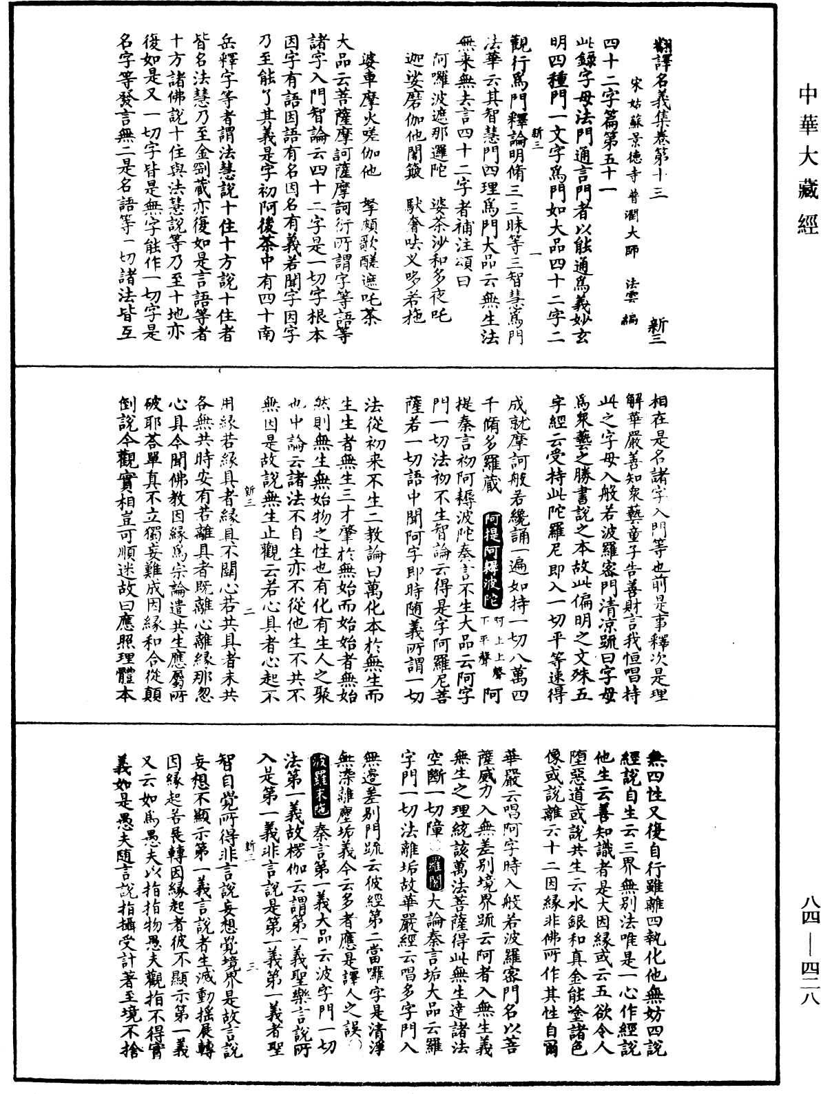 翻譯名義集《中華大藏經》_第84冊_第0428頁