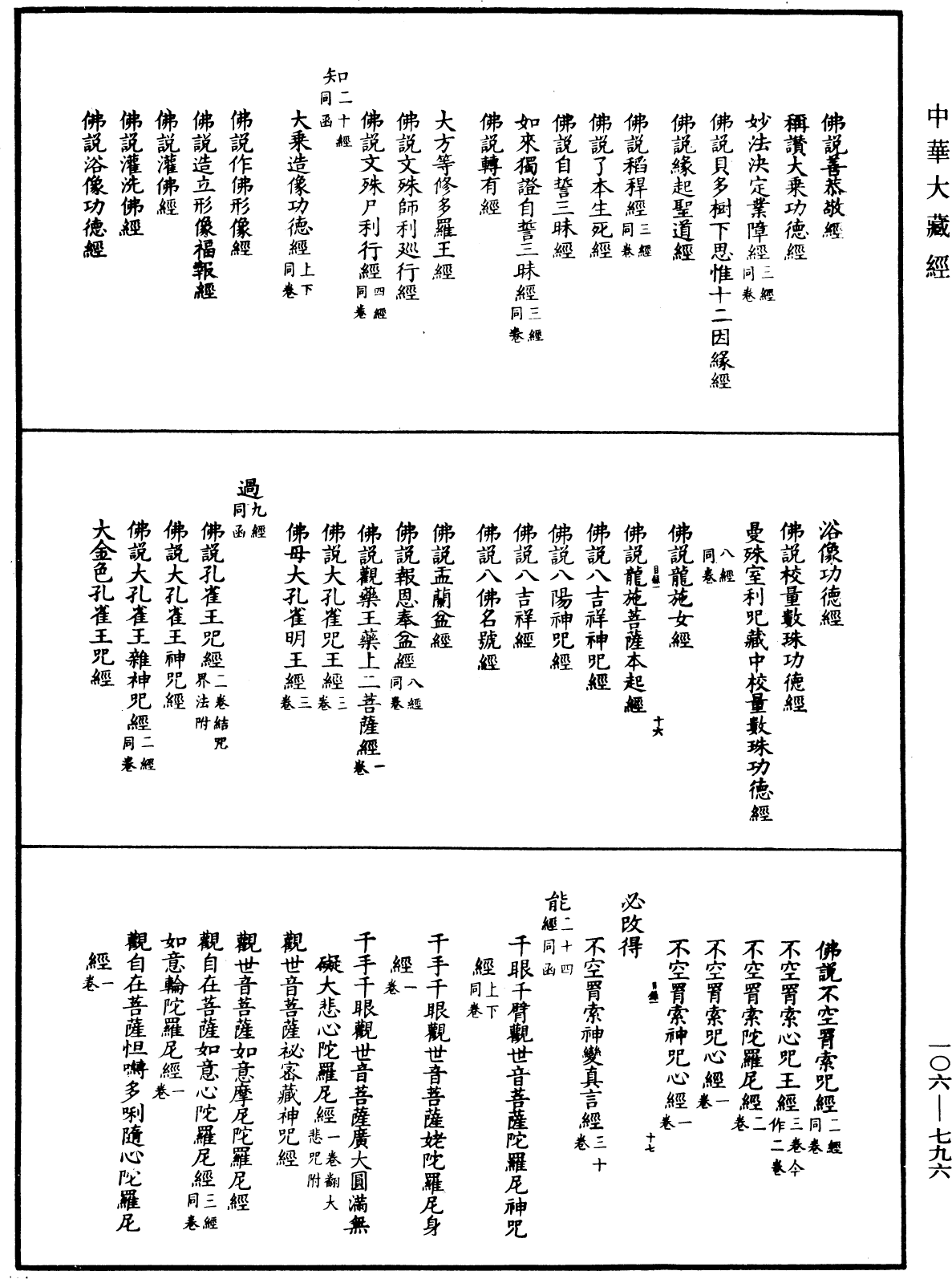 大清三藏聖教目錄《中華大藏經》_第106冊_第796頁