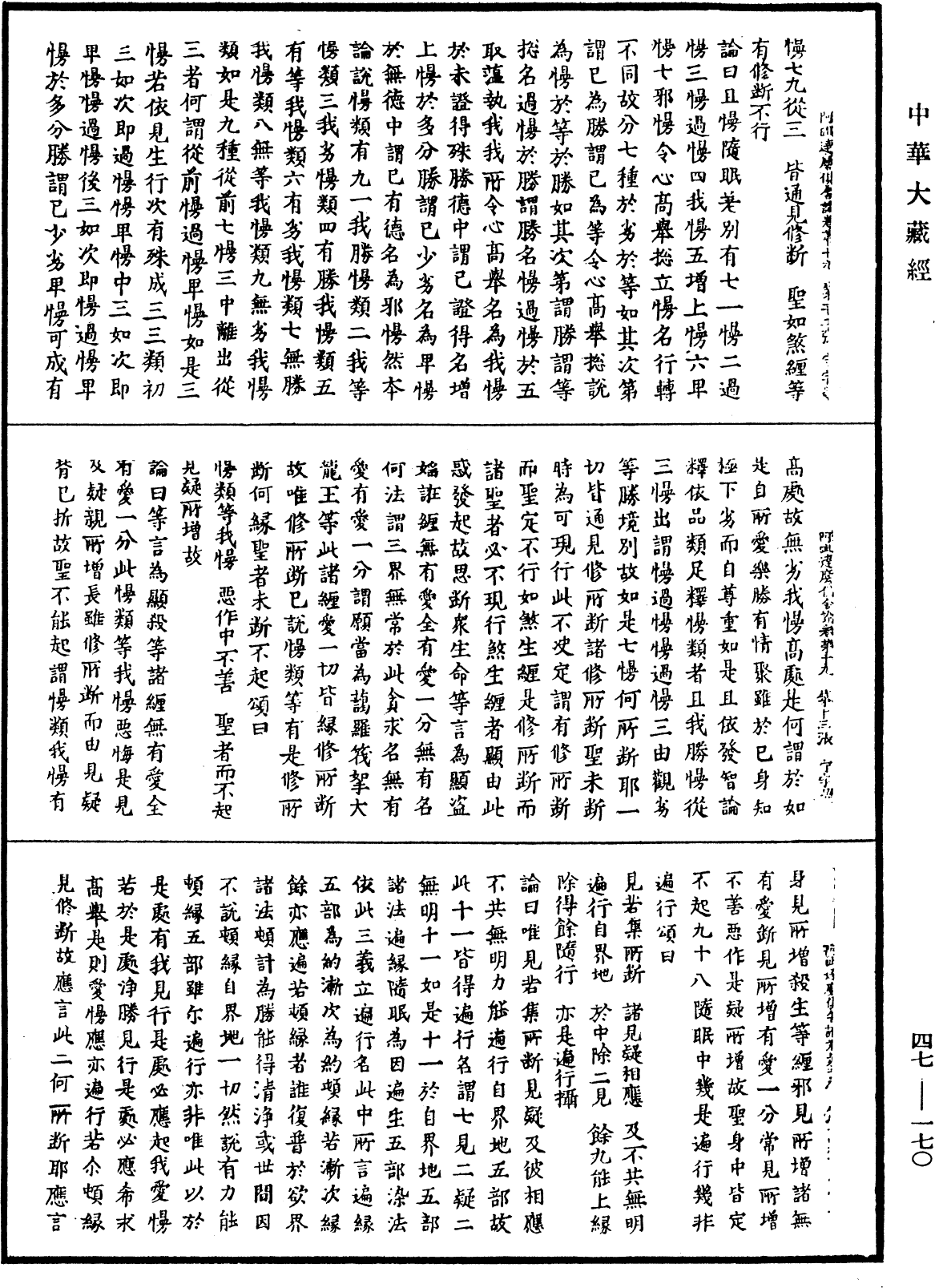 阿毗達磨俱舍論《中華大藏經》_第47冊_第170頁
