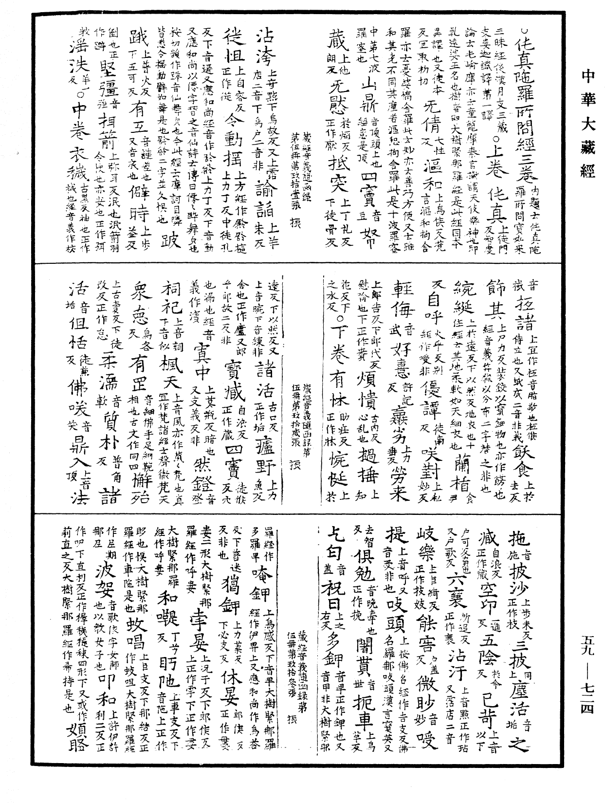 新集藏經音義隨函錄《中華大藏經》_第59冊_第0724頁