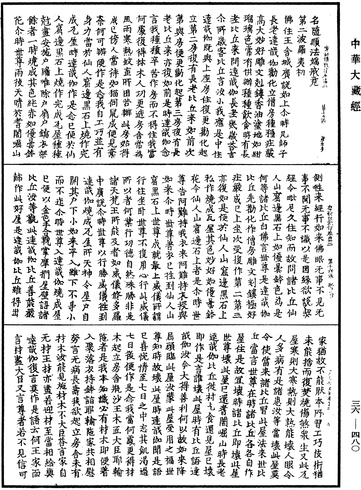 摩訶僧祇律《中華大藏經》_第36冊_第0480頁