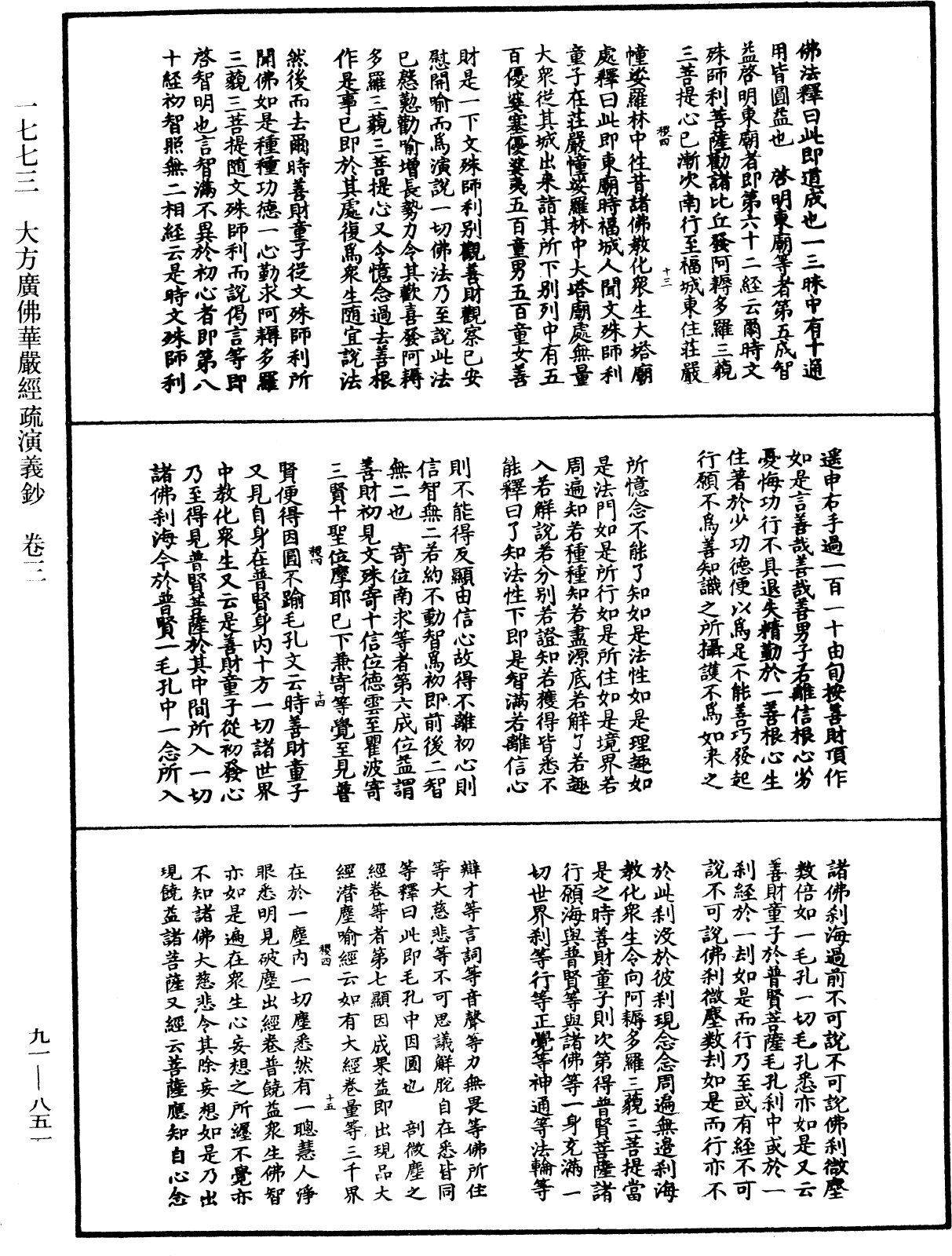 File:《中華大藏經》 第91冊 第0851頁.png