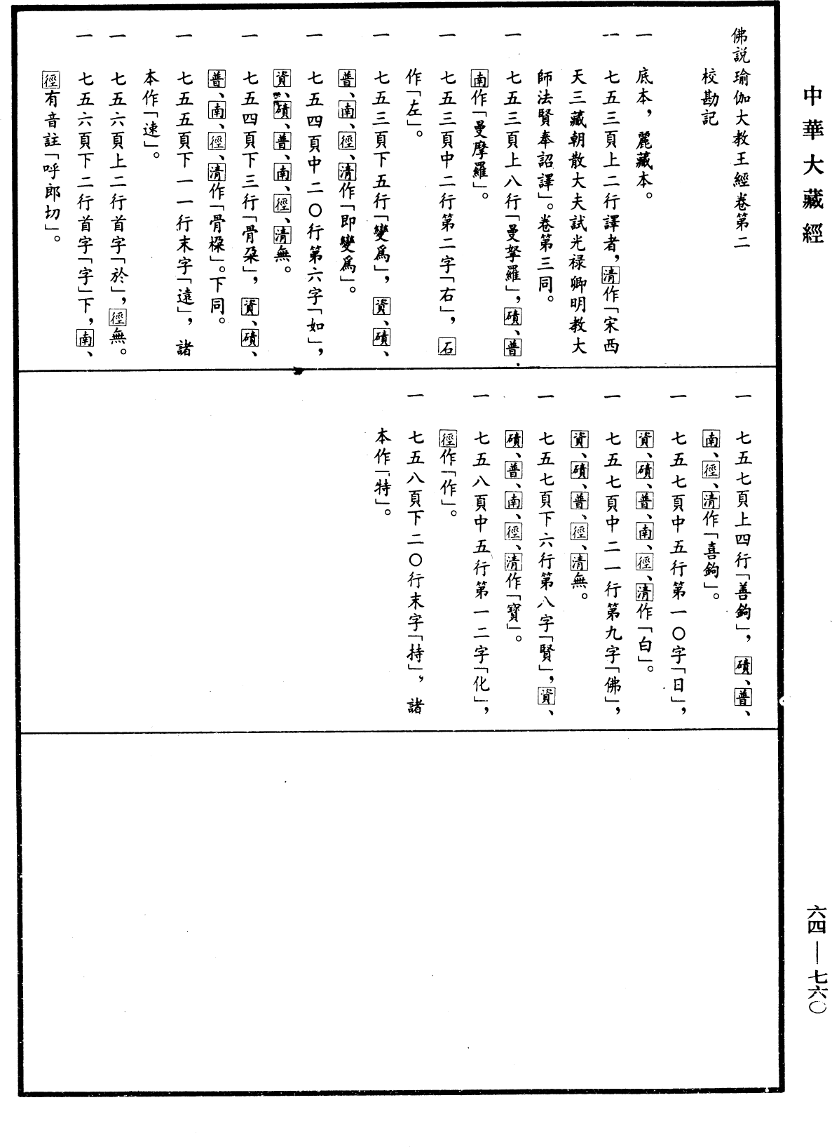 File:《中華大藏經》 第64冊 第0760頁.png
