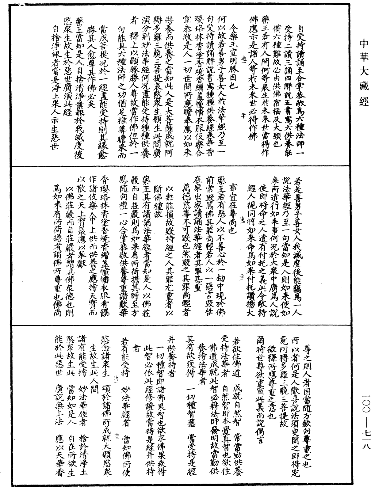 File:《中華大藏經》 第100冊 第718頁.png