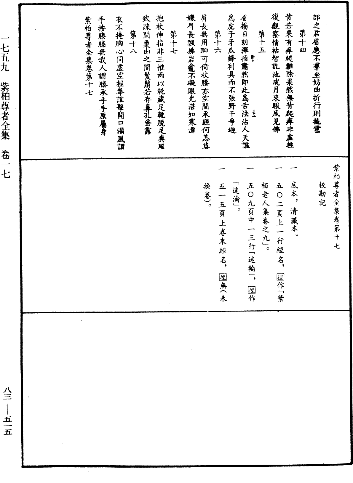 紫柏尊者全集《中華大藏經》_第83冊_第0515頁