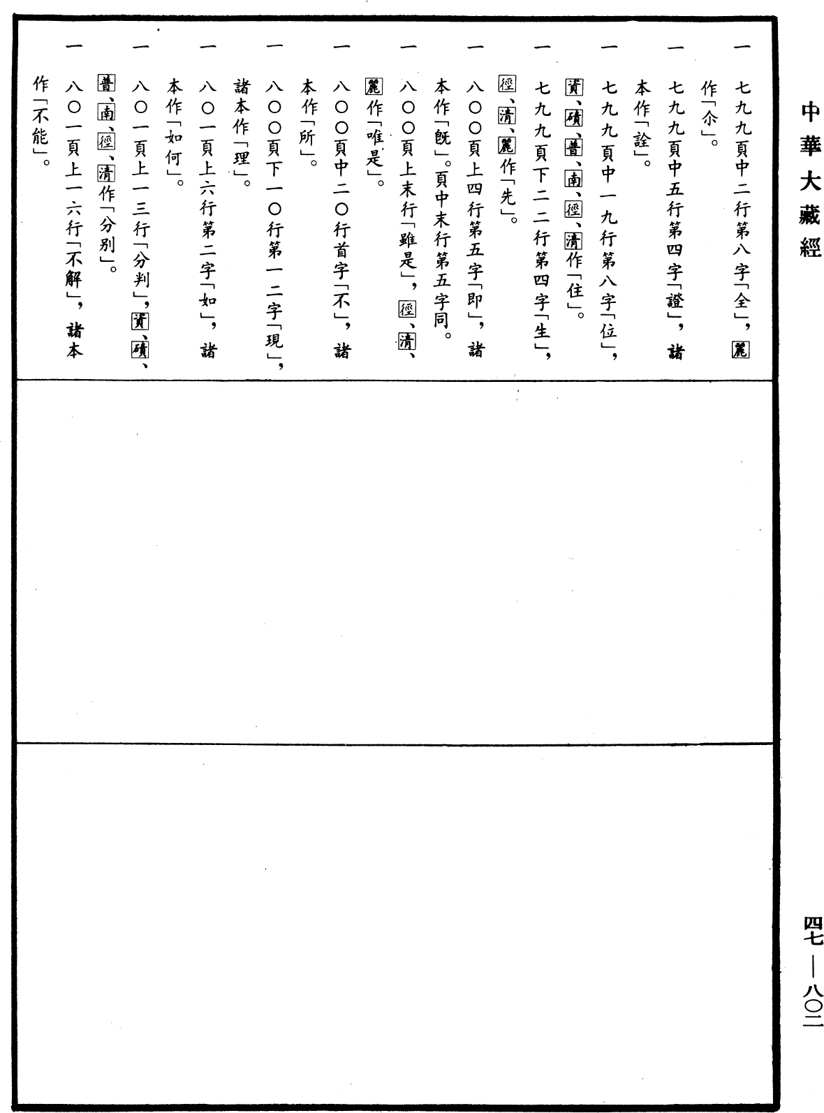 阿毗達磨順正理論《中華大藏經》_第47冊_第802頁50