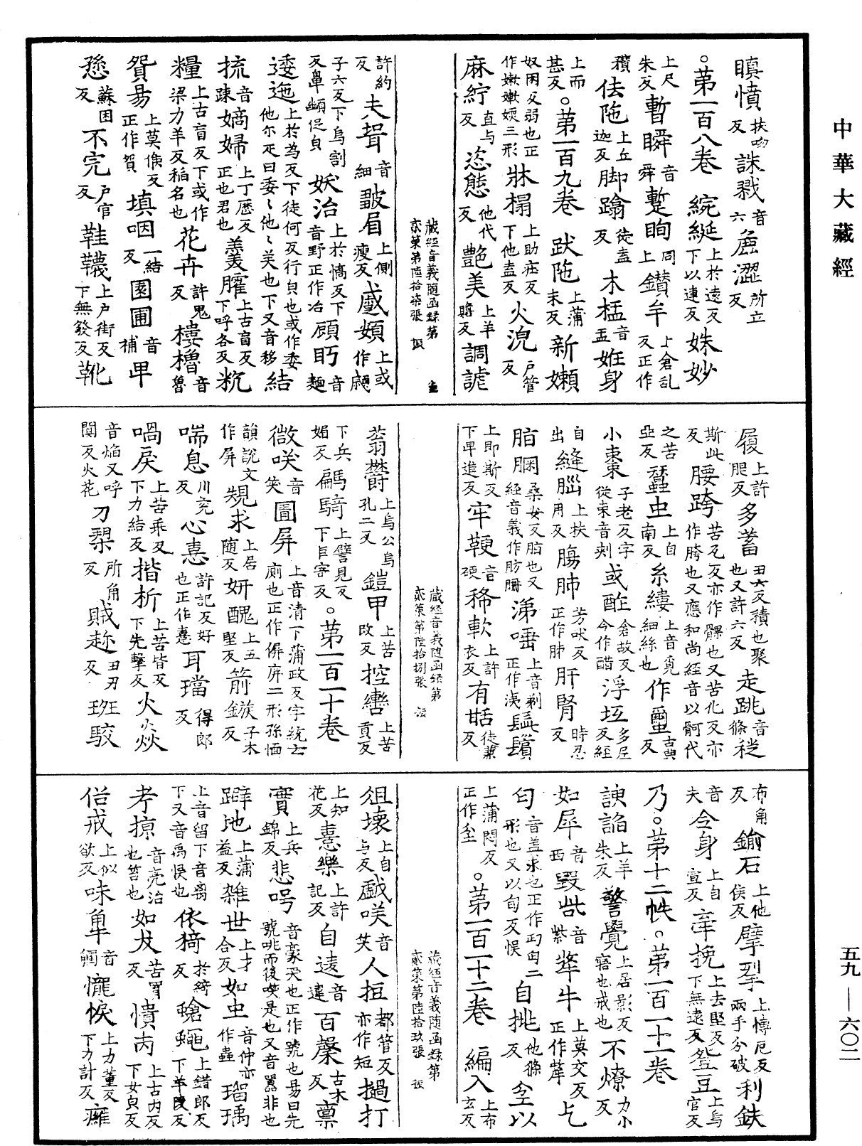 新集藏經音義隨函錄《中華大藏經》_第59冊_第0602頁