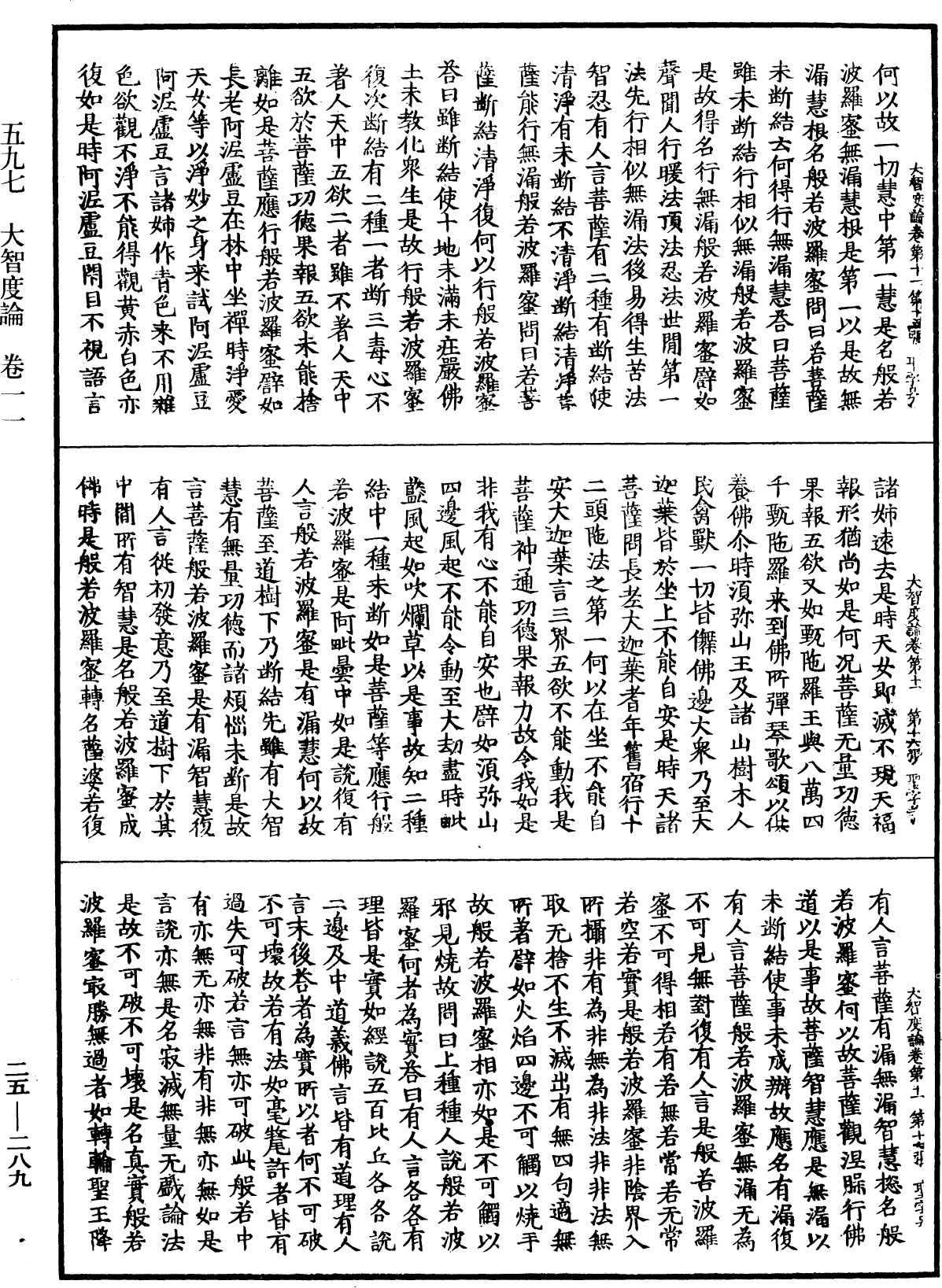 大智度論《中華大藏經》_第25冊_第289頁