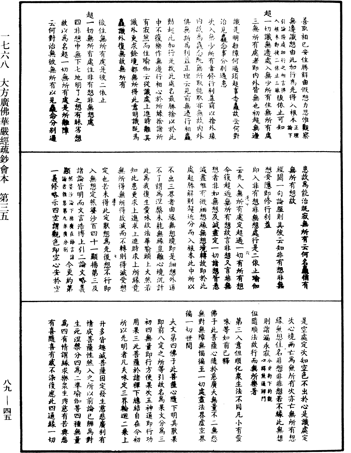 大方廣佛華嚴經疏鈔會本《中華大藏經》_第89冊_第045頁