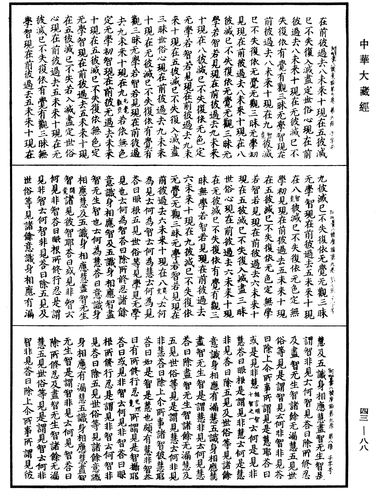 阿毗曇八犍度論《中華大藏經》_第43冊_第088頁