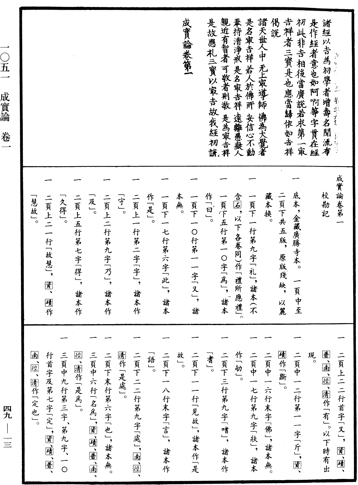 成實論《中華大藏經》_第49冊_第0013頁