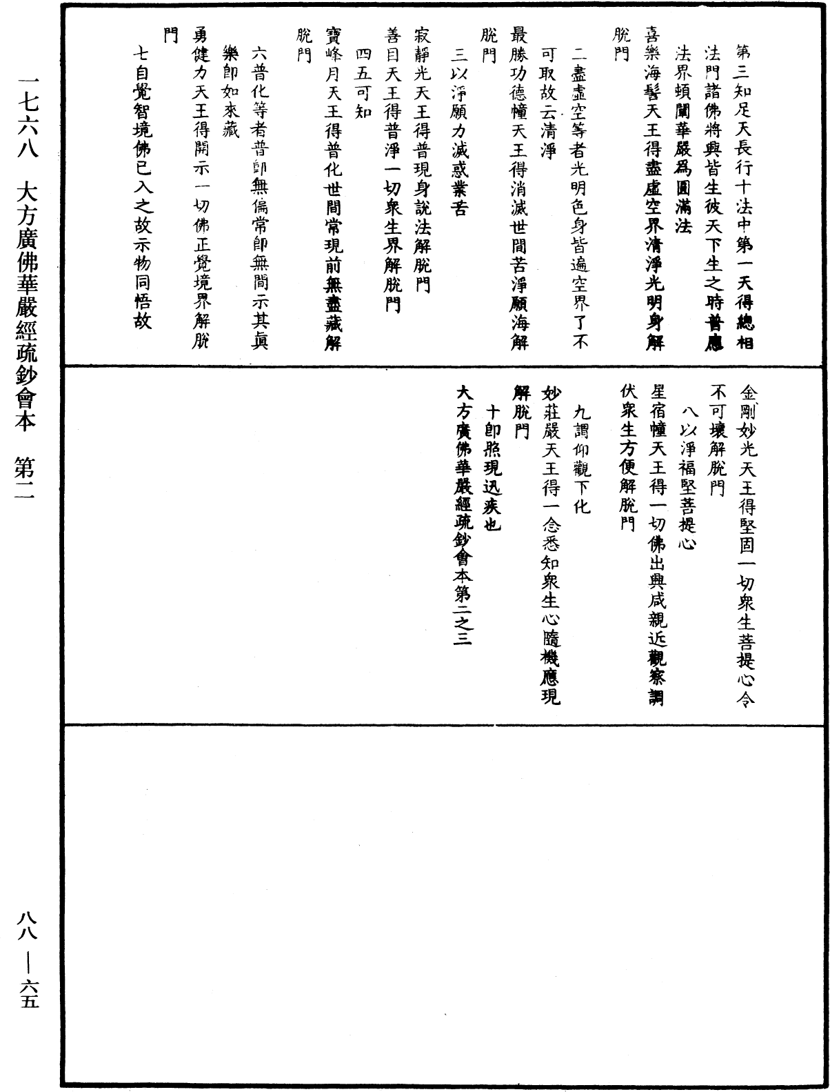 大方廣佛華嚴經疏鈔會本《中華大藏經》_第88冊_第065頁