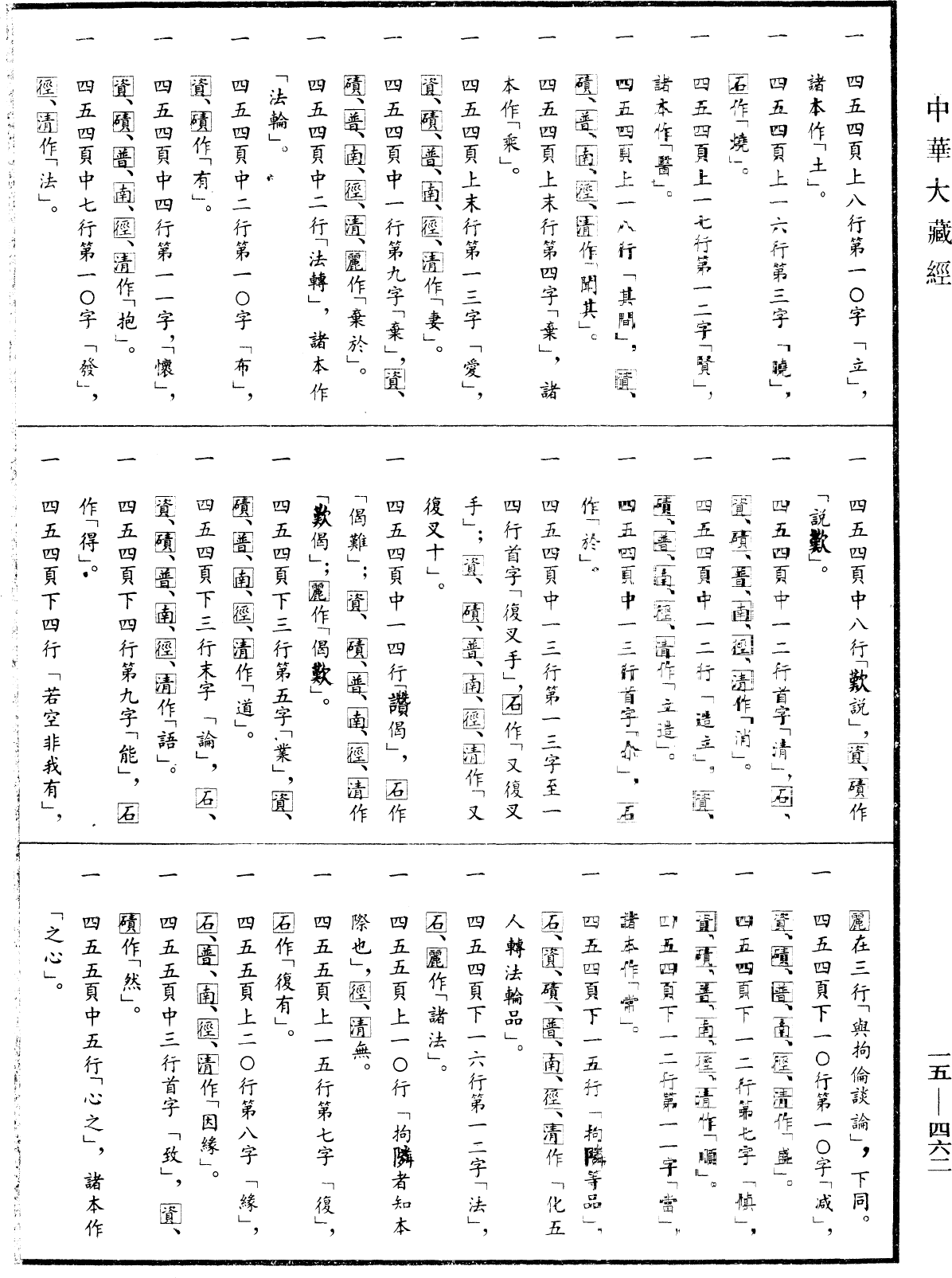 普曜經《中華大藏經》_第15冊_第462頁