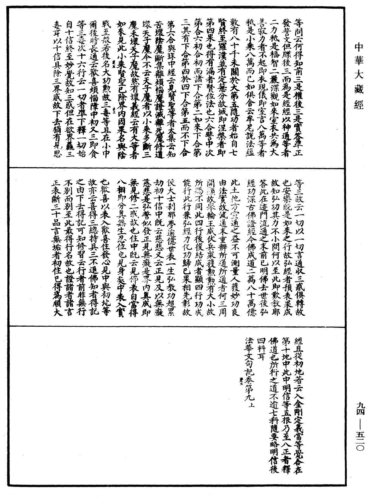 法華文句記《中華大藏經》_第94冊_第520頁