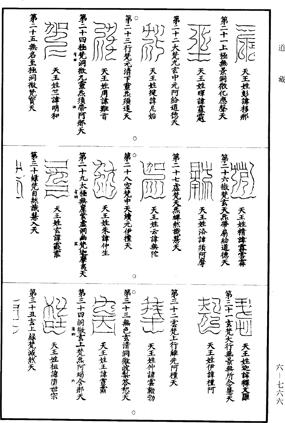 洞玄灵宝三师名讳形状居观方所文《道藏》第6册_第0766页