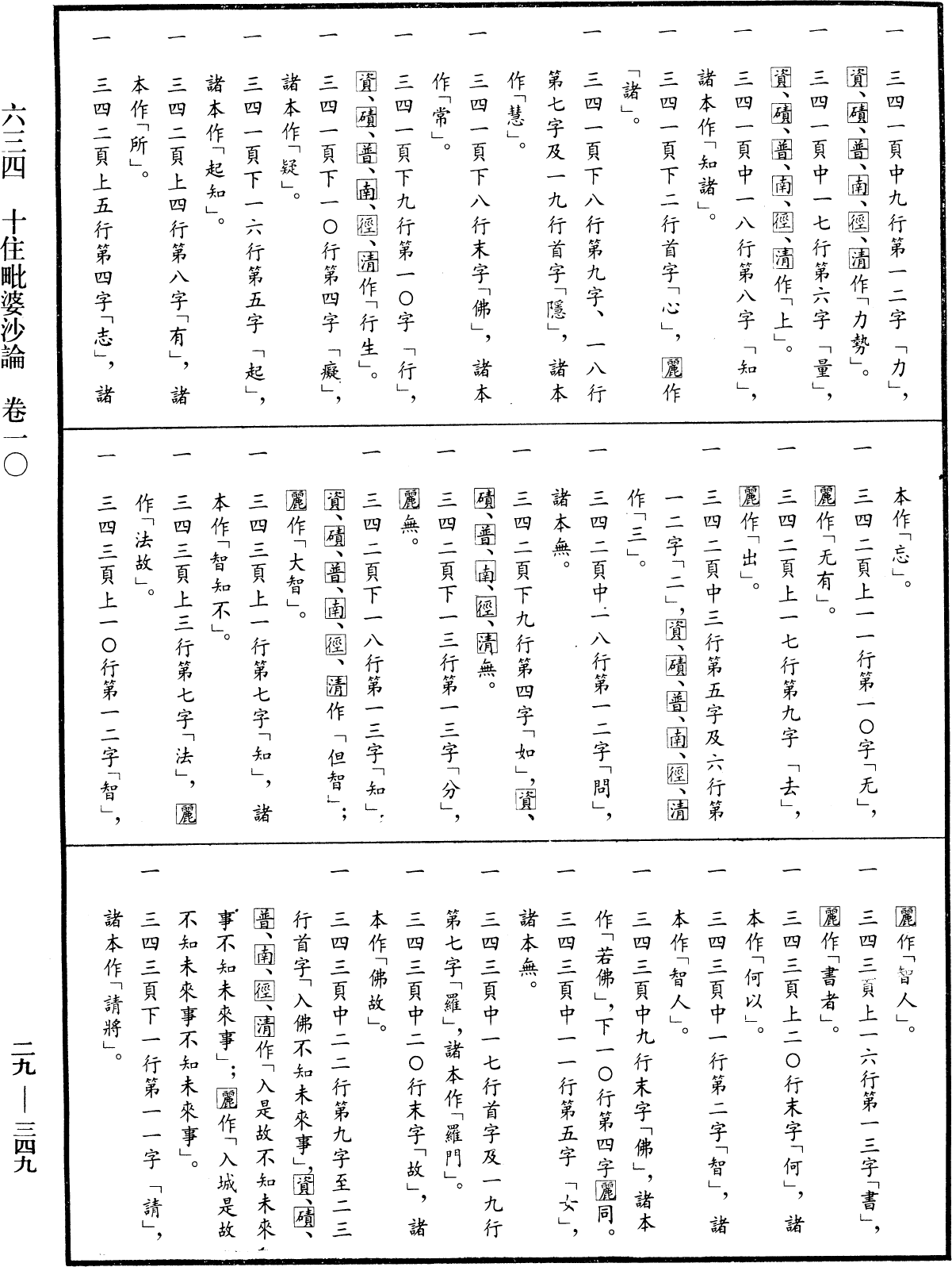 十住毗婆沙論《中華大藏經》_第29冊_第0349頁