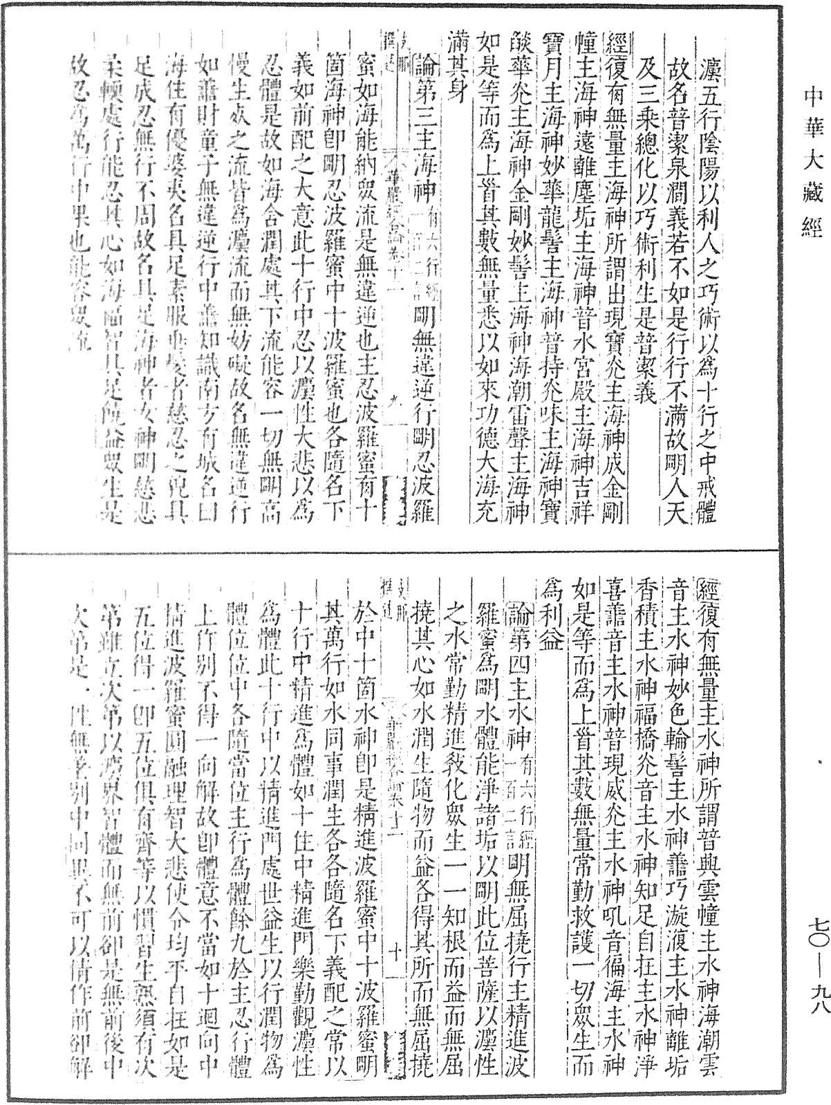 大方廣佛華嚴經合論《中華大藏經》_第70冊_第0098頁