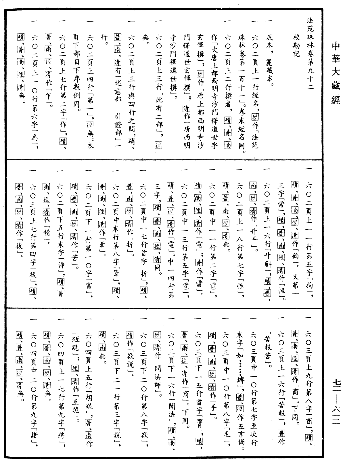File:《中華大藏經》 第72冊 第612頁.png