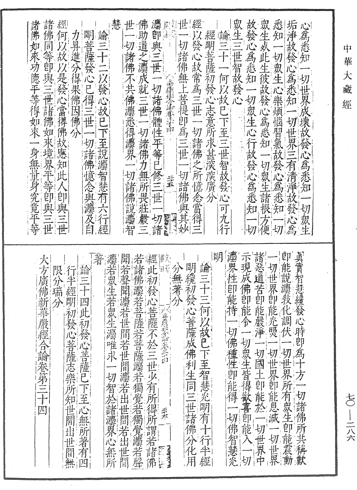 大方廣佛華嚴經合論《中華大藏經》_第70冊_第0286頁