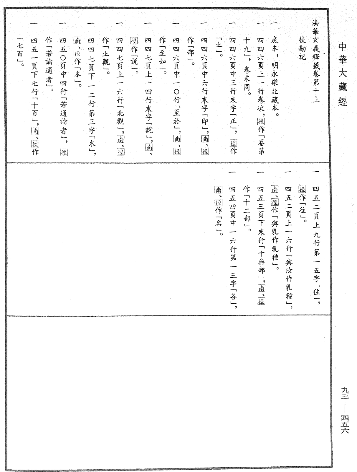 法華玄義釋籤《中華大藏經》_第93冊_第456頁