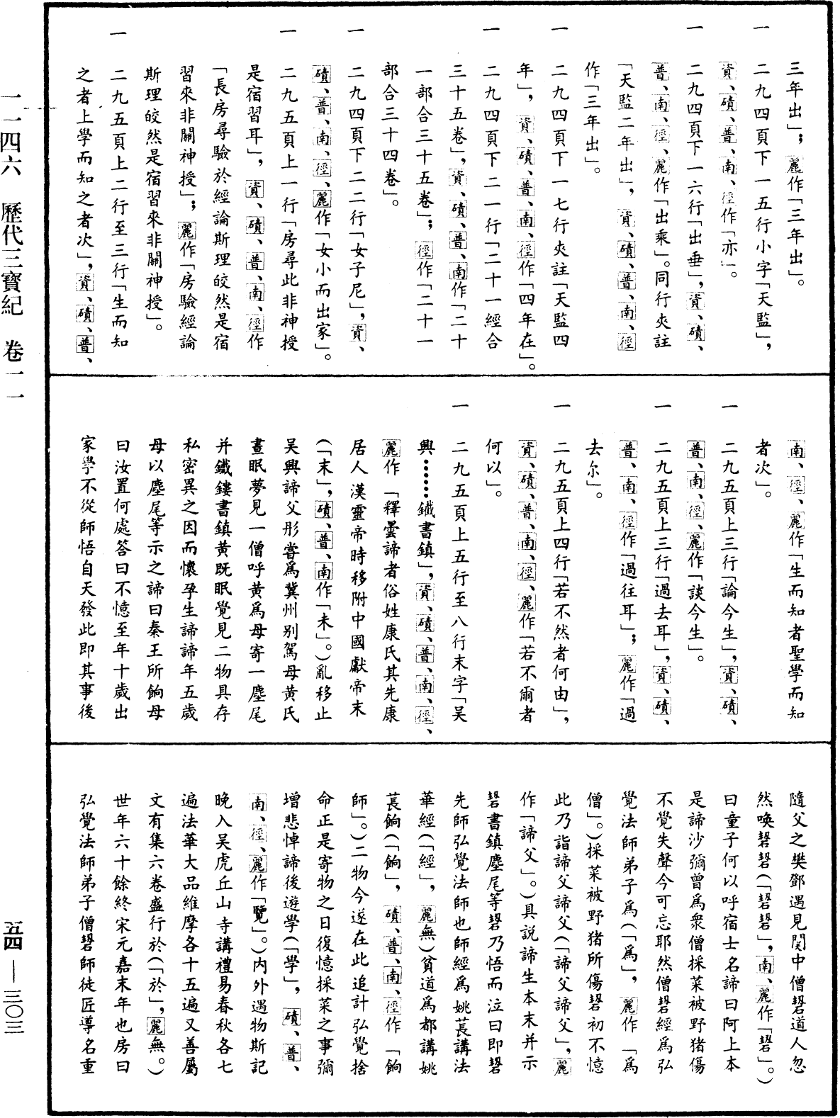歷代三寶紀《中華大藏經》_第54冊_第303頁