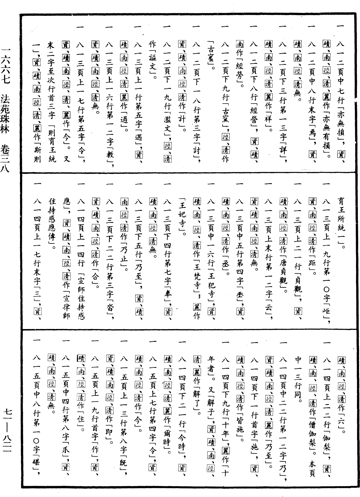 File:《中華大藏經》 第71冊 第821頁.png