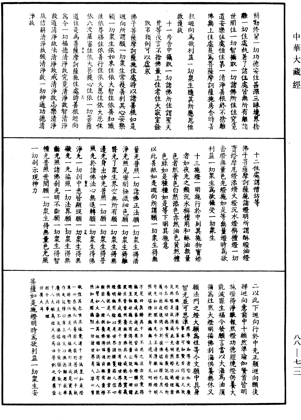 大方廣佛華嚴經疏鈔會本《中華大藏經》_第88冊_第712頁