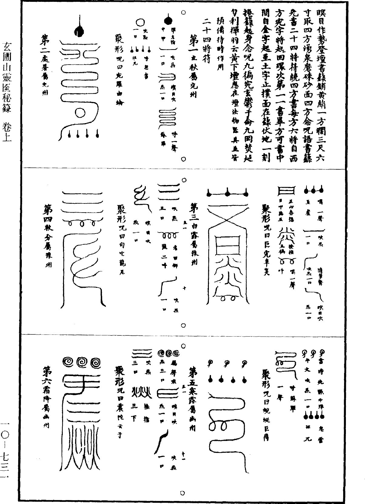 玄圃山靈□（匚金）秘錄《道藏》第10冊_第731頁