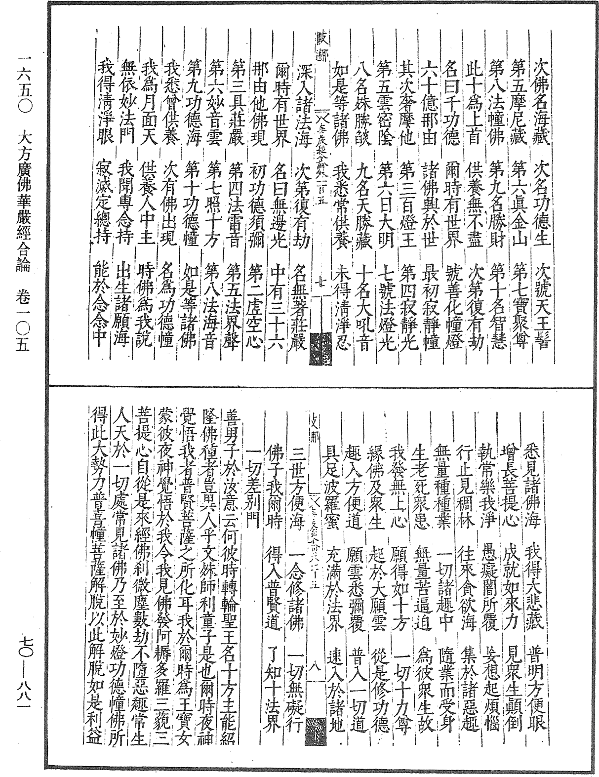 大方廣佛華嚴經合論《中華大藏經》_第70冊_第0881頁