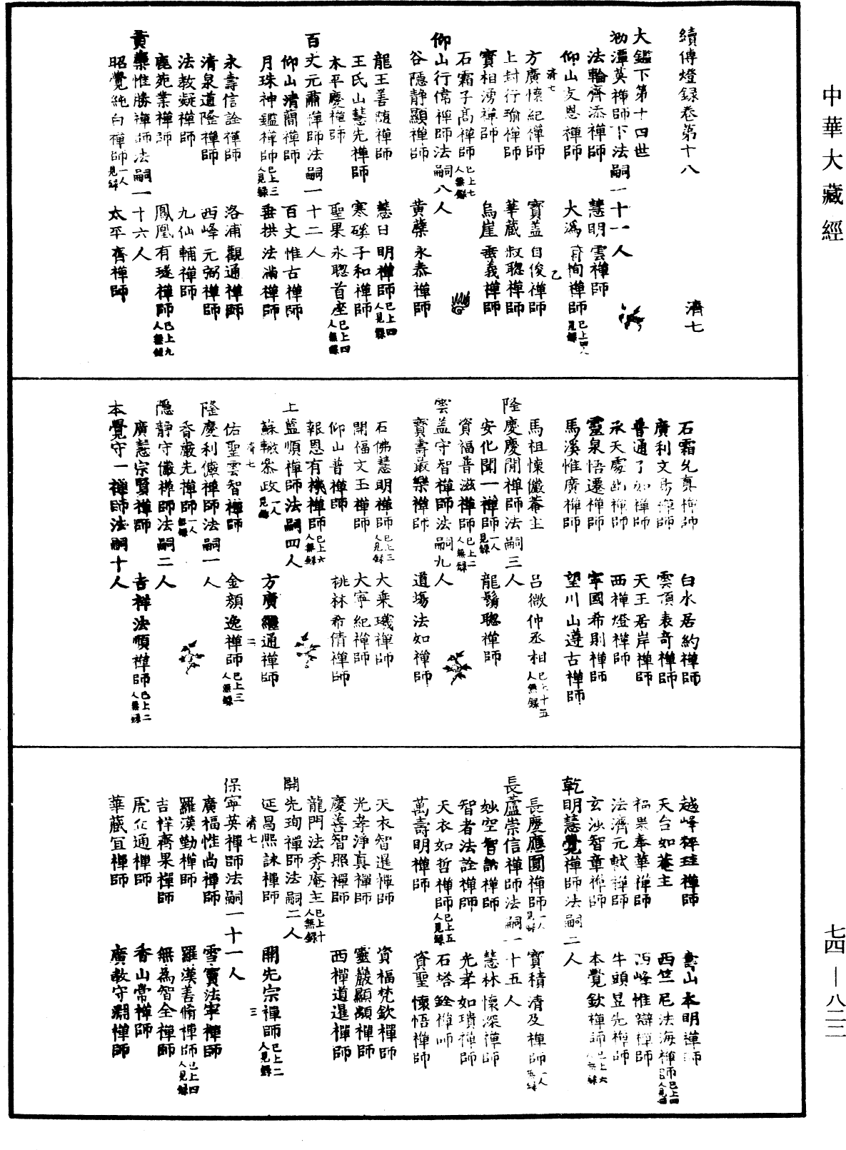 File:《中華大藏經》 第74冊 第822頁.png