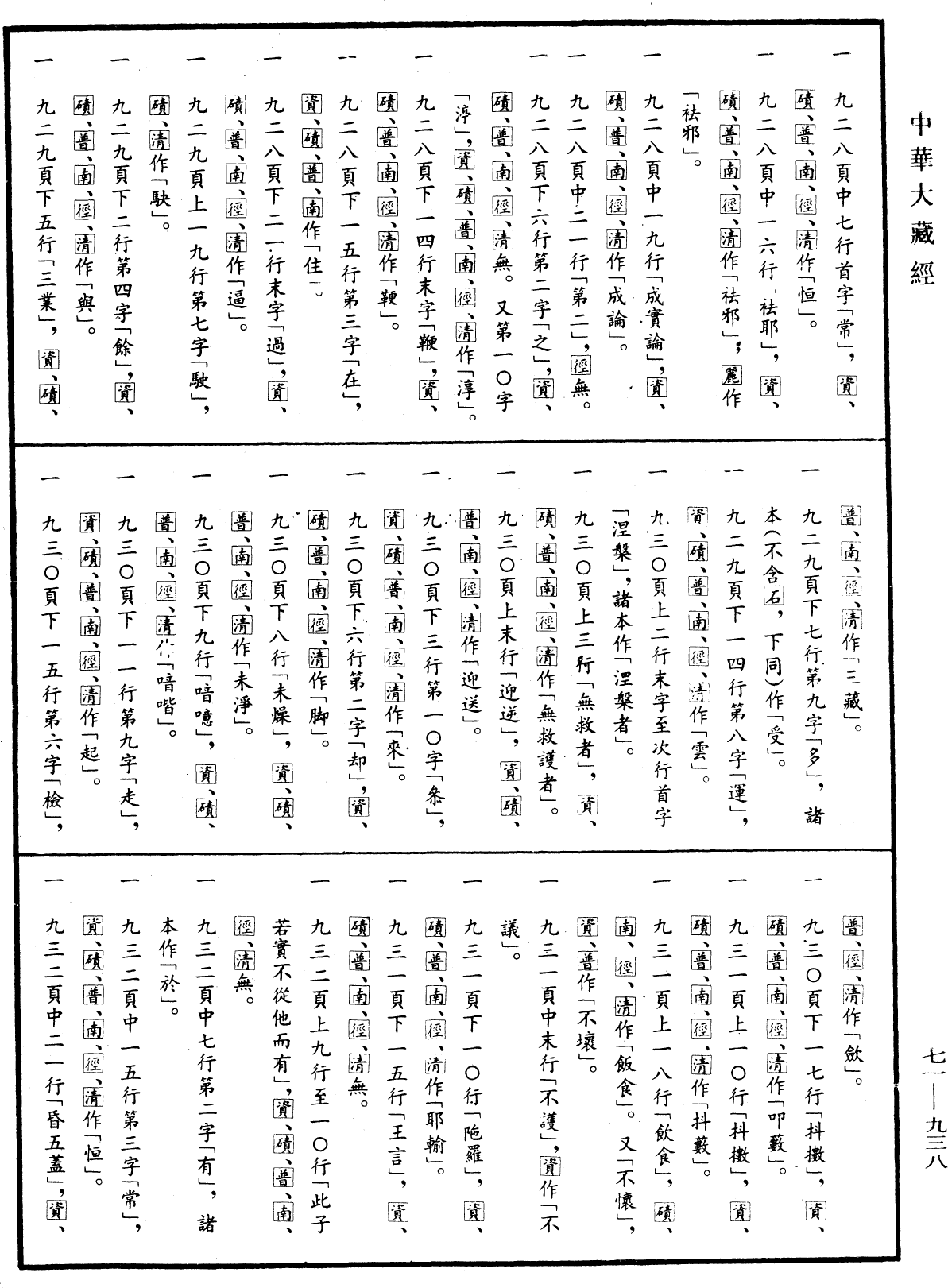 File:《中華大藏經》 第71冊 第938頁.png