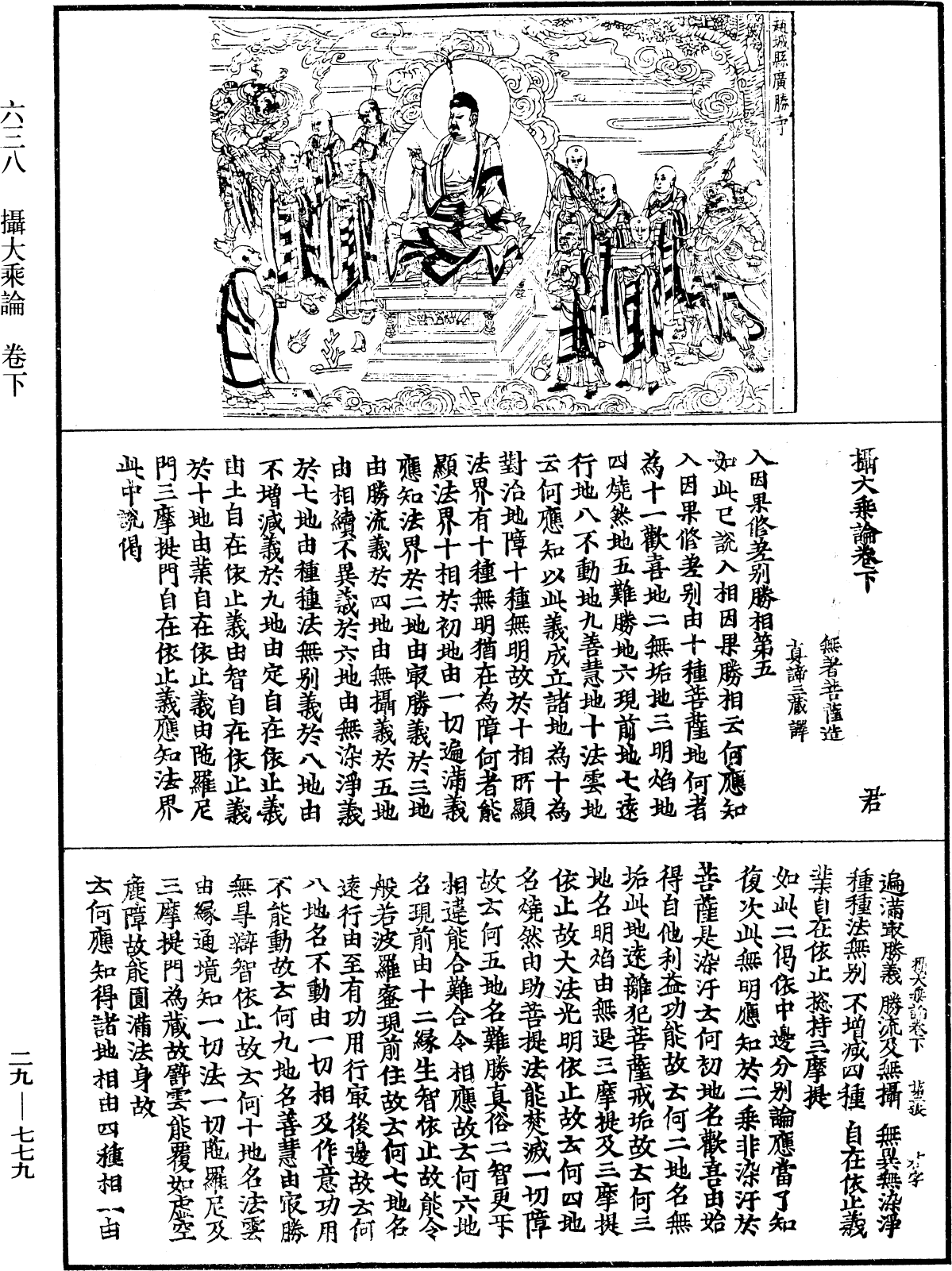 攝大乘論《中華大藏經》_第29冊_第0779頁