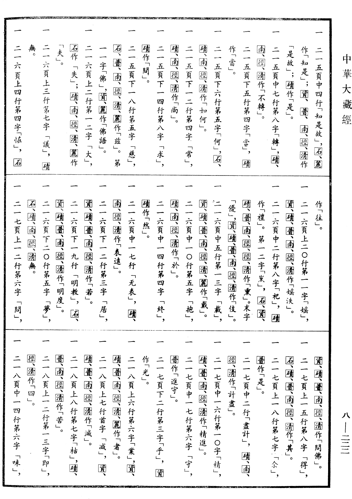 大明度经《中华大藏经》 第8册 第0222页