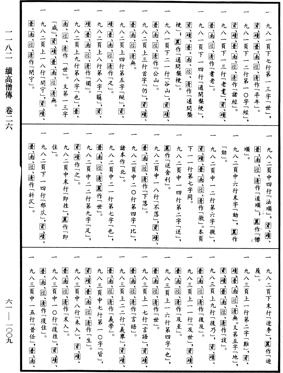 File:《中華大藏經》 第61冊 第1009頁.png