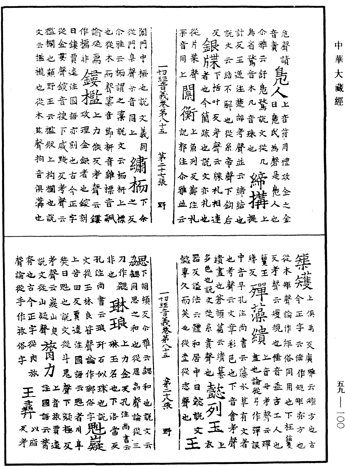 File:《中華大藏經》 第59冊 第0100頁.png