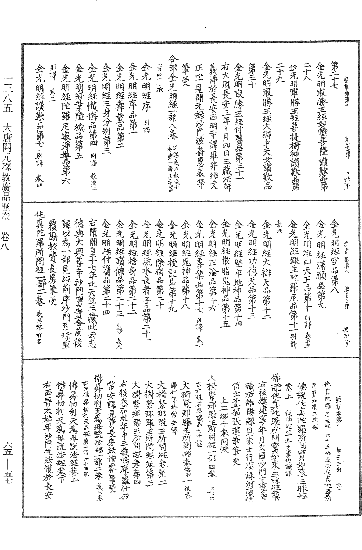 大唐開元釋教廣品歷章《中華大藏經》_第65冊_第0057頁