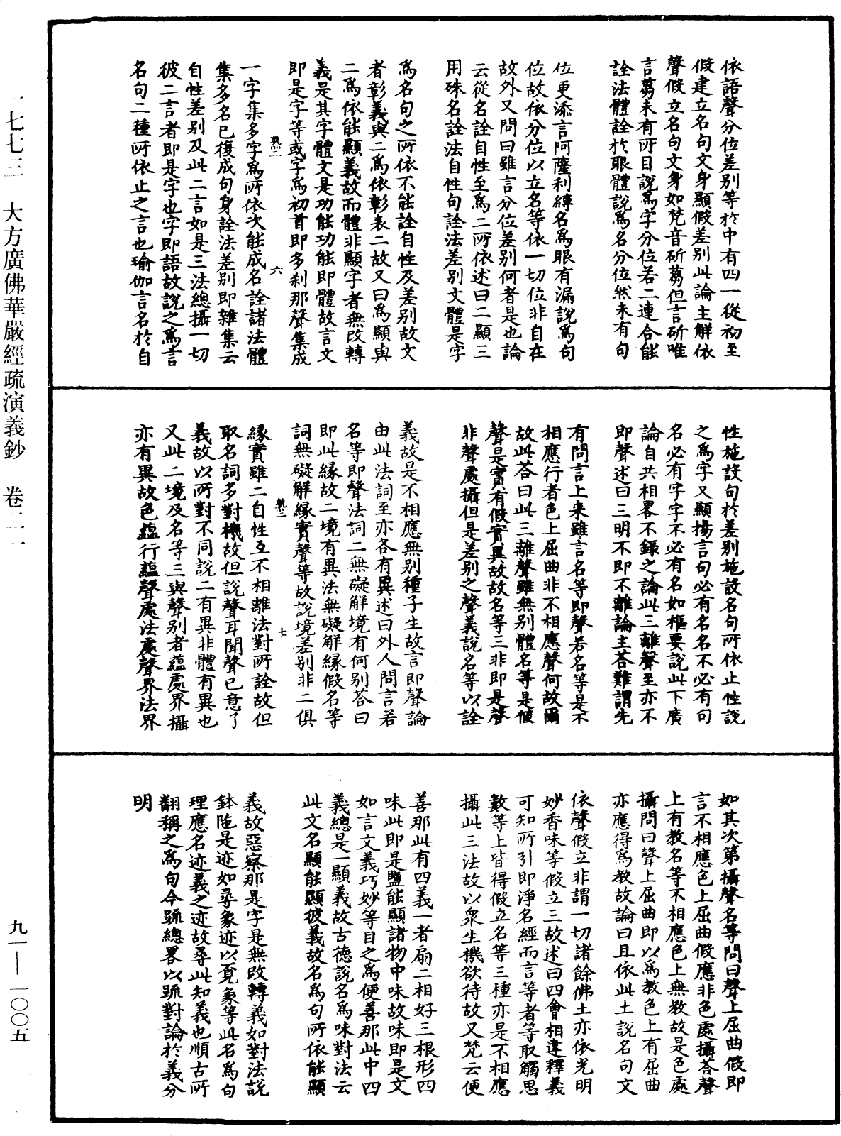 File:《中華大藏經》 第91冊 第1005頁.png
