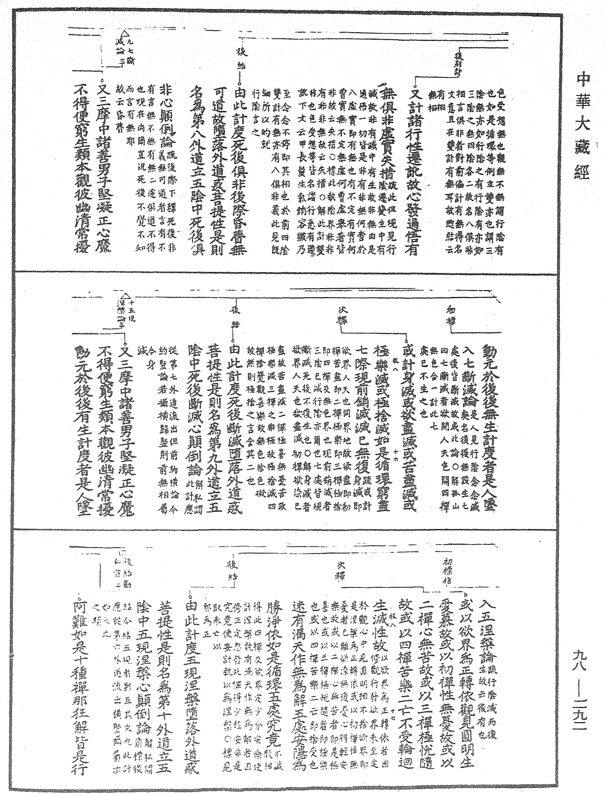 首楞嚴經義海《中華大藏經》_第98冊_第292頁