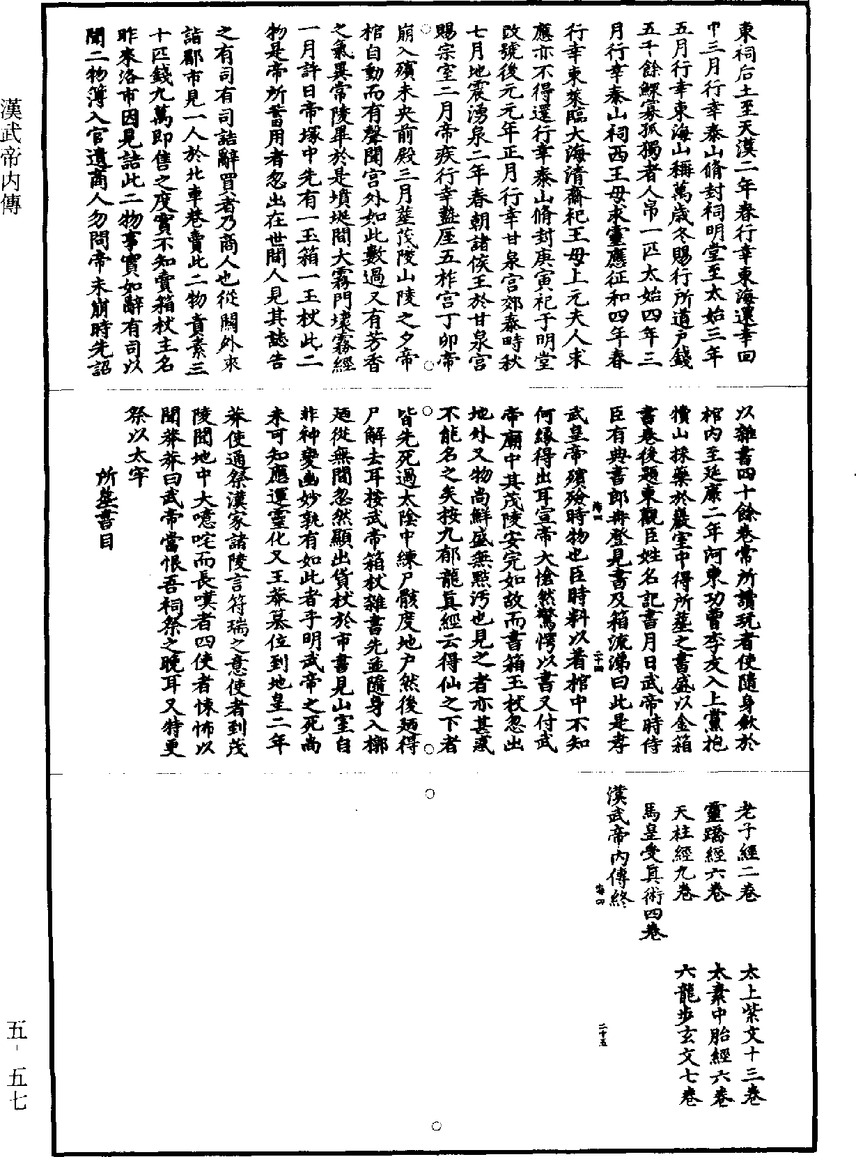 汉武帝内传《道藏》第5册_第057页