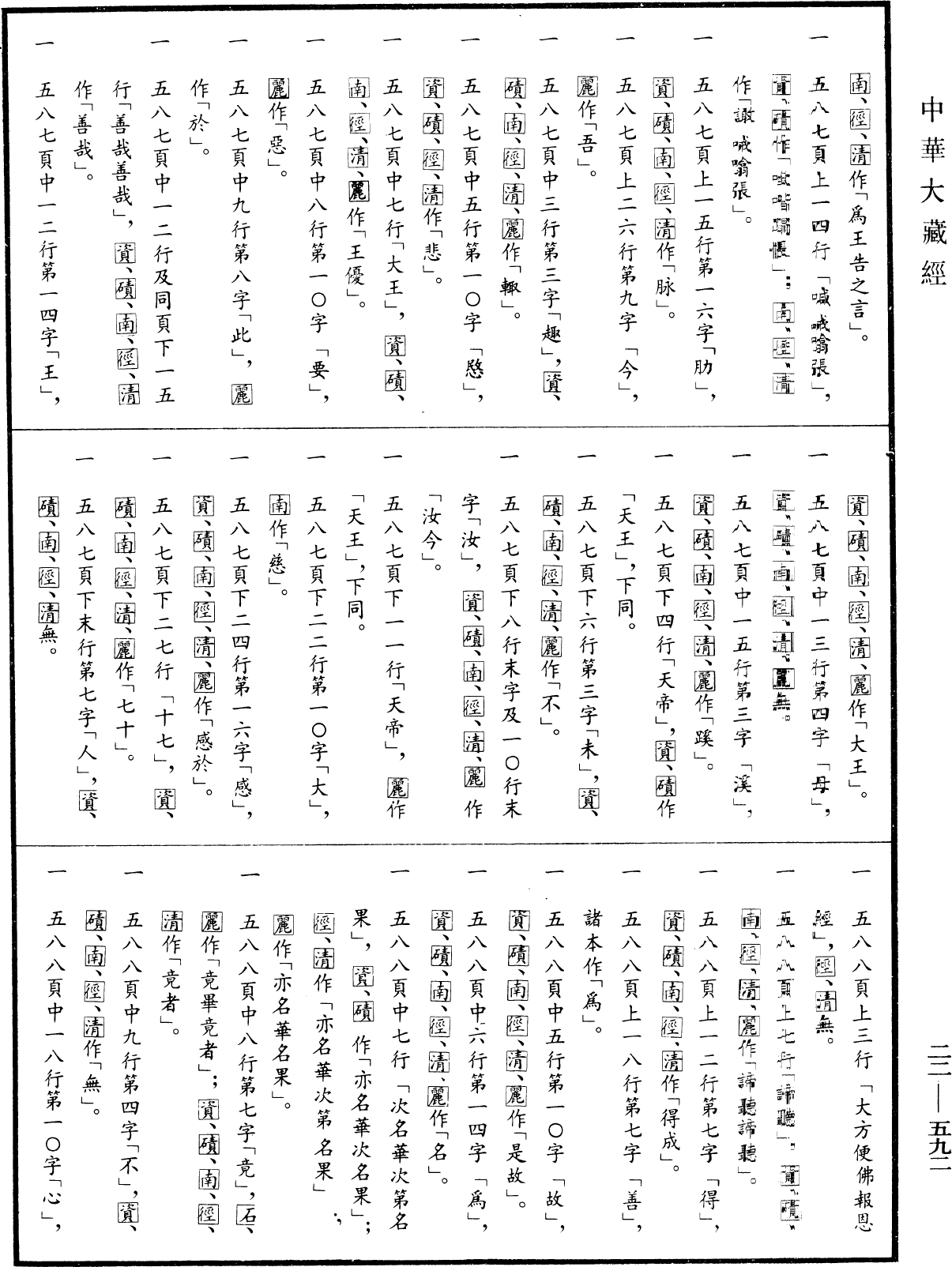 File:《中華大藏經》 第22冊 第592頁.png