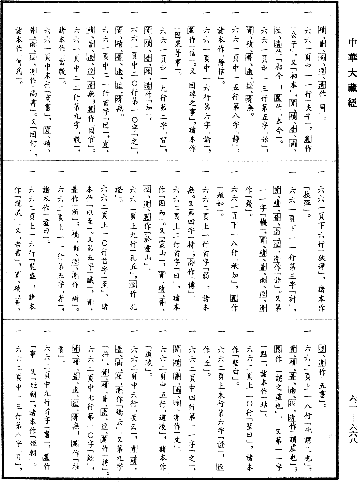 甄正論《中華大藏經》_第62冊_第0668頁