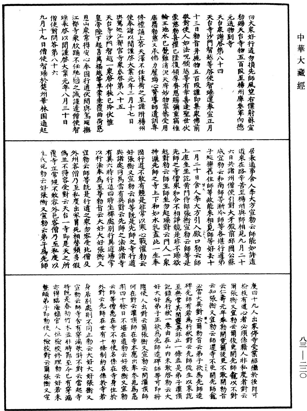 國清百錄《中華大藏經》_第83冊_第0220頁