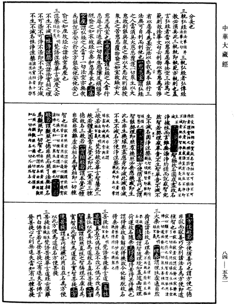 File:《中華大藏經》 第84冊 第0592頁.png