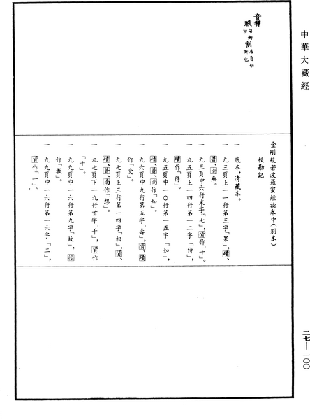 File:《中華大藏經》 第27冊 第100頁.png