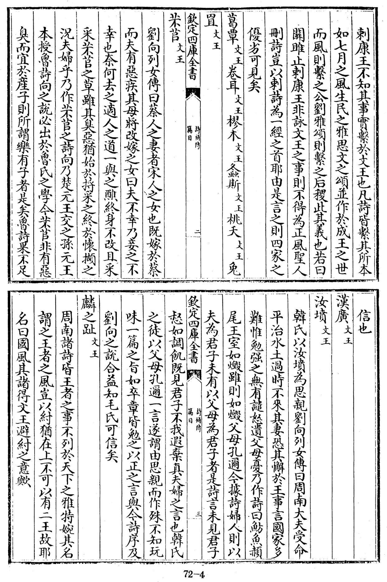 File:詩補傳 三十卷 篇目一卷 (宋)範處義撰 - 四庫全書經部第72冊.djvu